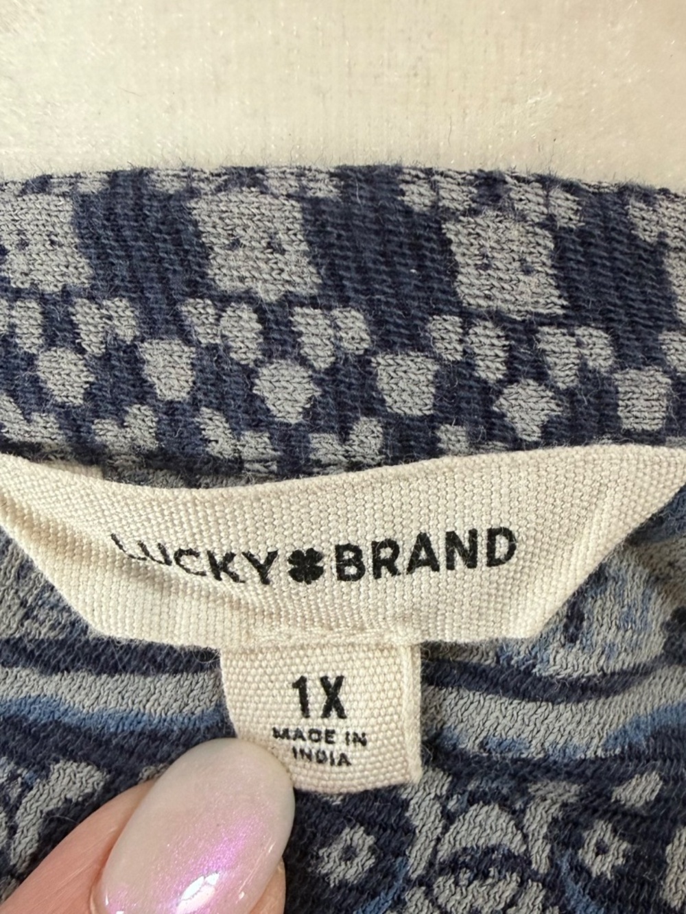 LUCKY BRAND Tunic Floral 1X - Picture 11 of 11